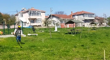 Alpullu Belediyesi'nden Yeşil Alanlara Yaz Bakımı