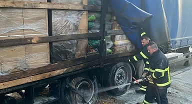 Babaeski İtfaiyesi'nden Hızlı Müdahale: Tır Yangını Büyümeden Söndürüldü