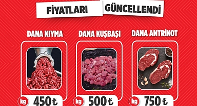 Çerkezköy Belediyesi'nden Et Fiyatlarına Güncelleme
