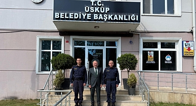 İl Jandarma Alay Komutanı Akyüz ve Başkan Çallı ile Bir Araya Geldi