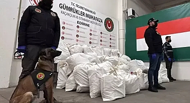 Kapıkule’de TIR’da 492 kilo uyuşturucu ele geçirildi