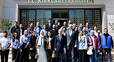 Kırklareli Valisi Uğur Turan, Gençlik Değişim Projesi Kapsamında Gençleri Ağırladı