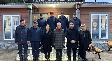 Kırklareli Valisi Uğur Turan'dan Mavi Vatanın Bekçilerine Ziyaret Etti