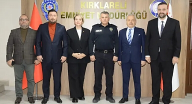 MHP Kırklareli Teşkilatından Emniyet Müdürlüğü’ne Ziyaret