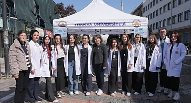 Trakya Üniversitesi'nden Kanser Haftası'na Anlamlı Destek