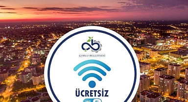Çorlu Belediyesi`nden 13 Noktada Ücretsiz İnternet