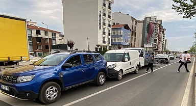 Çorlu'da zincirleme kaza; 2 yaralı