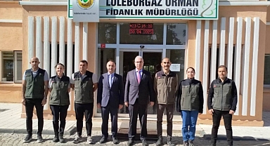 İstanbul Orman Bölge Müdürü Zafer Derince'den Lüleburgaz Orman Fidanlığı'na Ziyaret