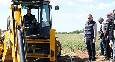 Kırklareli Belediye Başkanı Derya Bulut, İsale Hattı Çalışmalarını Yerinde İnceledi