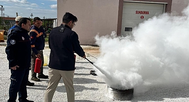 Kırklareli Belediyesi İtfaiyesi'nden Kurumlara Hayat Kurtaran Eğitim