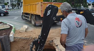 Kırklareli Belediyesi'nden İçme Suyu Hattına Müdahale