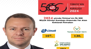 Kırklareli’de 3 TSO Üyesi Firma Türkiye’nin En Büyük 500 Sanayi Kuruluşu Arasında!