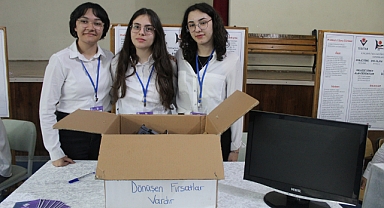 Kırklareli Fen Lisesi'nden TÜBİTAK Bilim Şenliği'nde Geri Dönüşüm Projesi