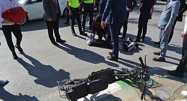 Kırklareli Vilayet Meydanı'nda Elektrikli Bisiklet Kazası: 13 Yaşındaki Çocuk Yaralandı