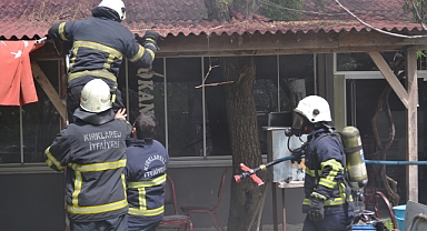 Kırklareli Yeni Sanayi Sitesi'nde Lokantada Çıkan Yangın Kısa Sürede Söndürüldü