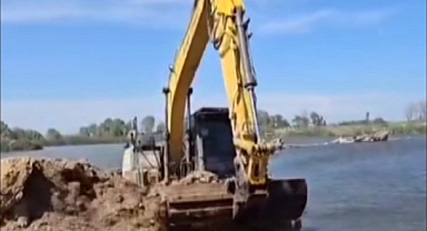 Meriç Nehri’ne deniz suyu karışmaması için set çekildi