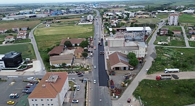 MURATLI'DA YOLLAR YENİLENİYOR