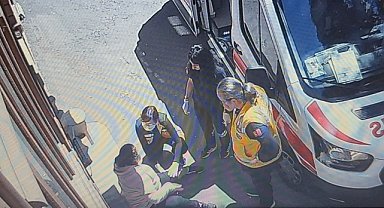 Tekirdağ'da sokak köpeğinin ısırdığı kadın yaralandı; o anlar kamerada