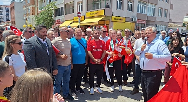 Avrupa şampiyonu Eylem Engin, Edirne'de coşkuyla karşılandı