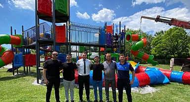 Babaeski Gündüz Onat Festival Alanı'nda Park Projesi Tamamlanmak Üzere