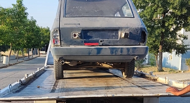 Çekme belgeli otomobille trafiğe çıkan sürücüye 18 bin lira ceza