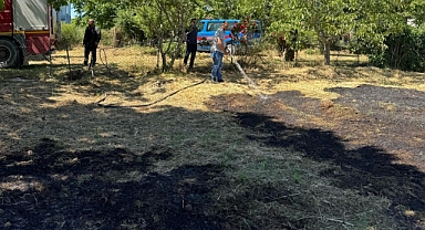 İğneada Limanköy'de Örtü Yangını Paniği
