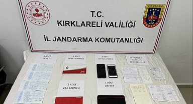Kırklareli'nde Tefecilik Operasyonu: 1 Şüpheli Gözaltında