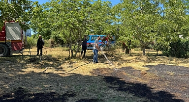 Limanköy’de Örtü Yangını Paniği! Hızlı Müdahale Büyük Felaketi Önledi