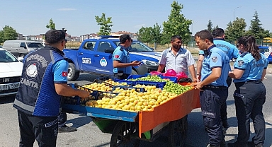 ZABITA EKİPLERİNDEN SEYYAR SATICILARA YÖNELİK DENETİM