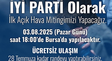 İYİ Parti Kırklareli İl Başkanlığından Açık Hava Mitingi İçin Ücretsiz Ulaşım Duyurusu