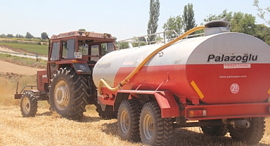 Su Tankerleri Tarlada Nöbet Tutuyor
