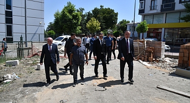 Vali Soytürk Yapımı Devam Eden İlkokulda İncelemelerde Bulundu