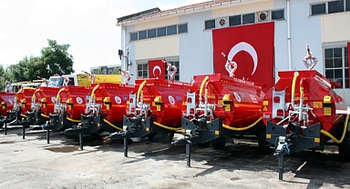 Edirne’de 21 köy muhtarlığına, su tankeri dağıtıldı