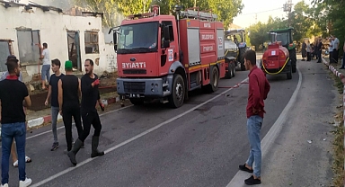 Edirne'de çıkan yangında bir ev yandı, iki yapı hasar gördü