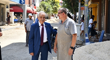İsmet İnönü Caddesi'nde Çalışmalar Tüm Hızıyla Devam Ediyor