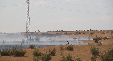 Kırklareli'nde Tarla Yangınları Alarm Veriyor