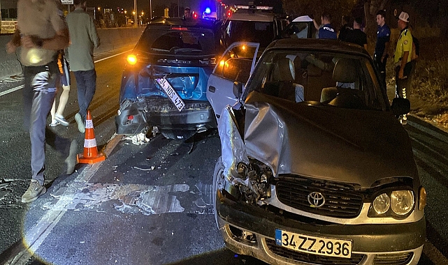 Polisten kaçıp kaza yapan otomobilde 9 kaçak göçmen ve 2 organizatör yakalandı