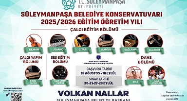 Süleymanpaşa Belediyesi Konservatuvarı Yeni Öğrencilerini Bekliyor