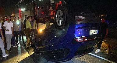 Tekirdağ'da 2 otomobil çarpıştı; 2 yaralı