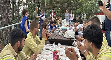 Tekirdağ'da öğrencilerden orman işçilerine mektuplu teşekkür