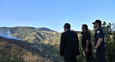 Vali Soytürk Yangın Söndürme Çalışmalarını Koordine Etti