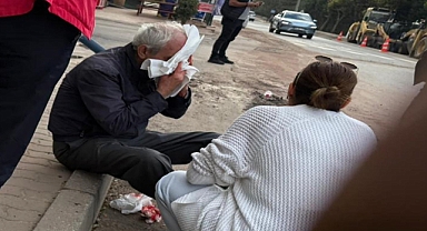 Açıkta bırakılan kabloya takılıp düşünce yaralandı