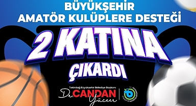 BÜYÜKŞEHİR AMATÖR KULÜPLERE DESTEĞİ 2 KATINA ÇIKARDI