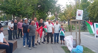 Kırklareli Filistin Dayanışma Platformu'ndan Gazze İçin Basın Açıklaması