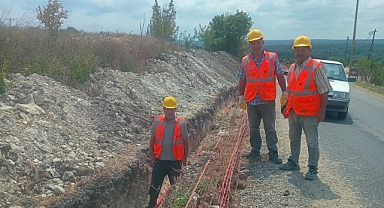Kışlacık Köyünde Elektrik Hattı ve İnternet Toprak Altına Alındı