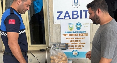 Lüleburgaz'da Pazaryerlerinde Denetimler Aralıksız Sürüyor