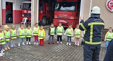 Minik Öğrencilerden İtfaiye Haftası’nda Anlamlı Ziyaret