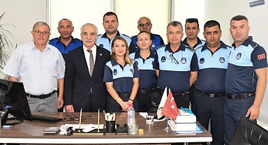 Özcan, Zabıta Haftası Nedeniyle, Zabıta Personelini Ziyaret Etti