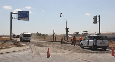 Pınarhisar Çevre Yolu’ndaki Lüleburgaz Kavşağı’nda yoğun mesai