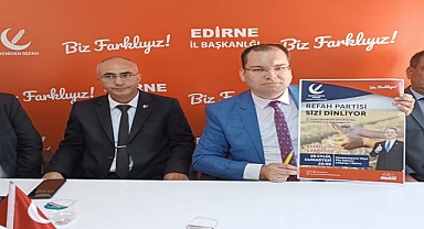 Yeniden Refah Partisi Edirne'de Kongre Sürecini Başlatıyor